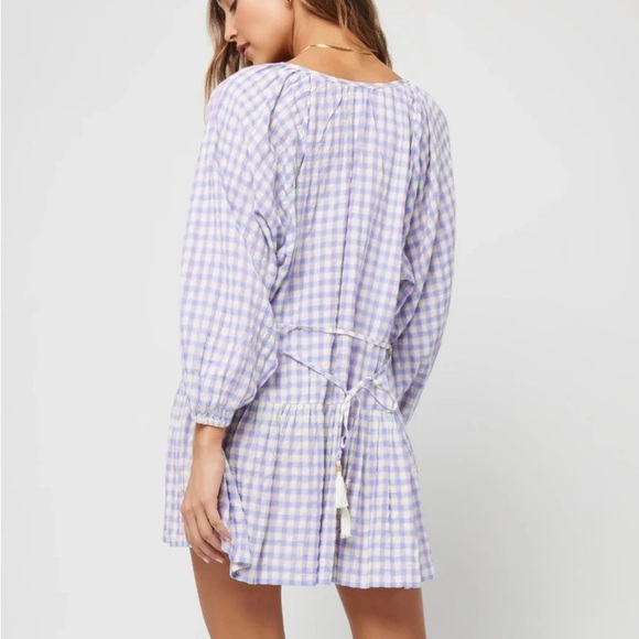 NWT L*Space Vida Dress in Park Slope Gingham - Picture 4 of 12